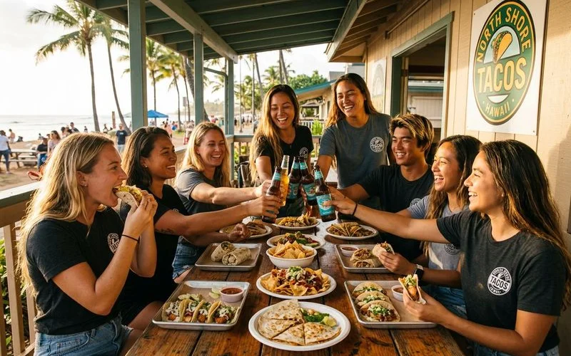 Chef Joey selecting fresh whole fish at the harbor inspecting quality and freshness before purchase