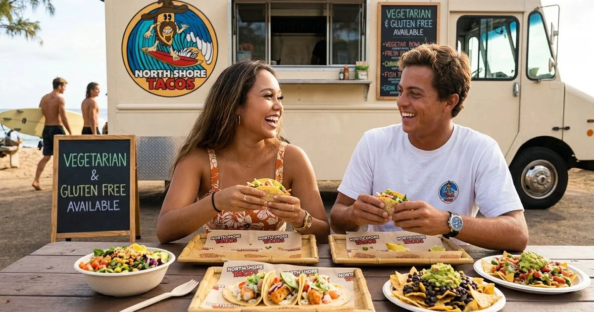 Colorful vegetarian tacos on corn tortillas with grilled vegetables avocado and fresh salsa